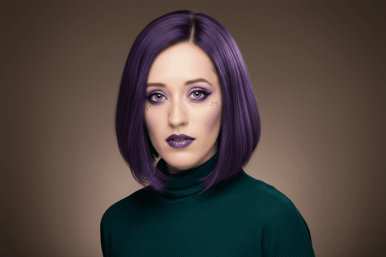 After: Purple Bob