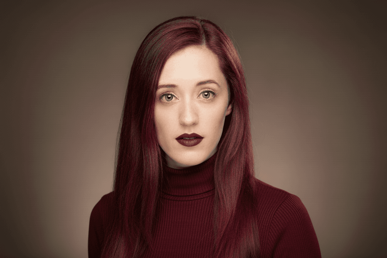 After: Straight Red Hair